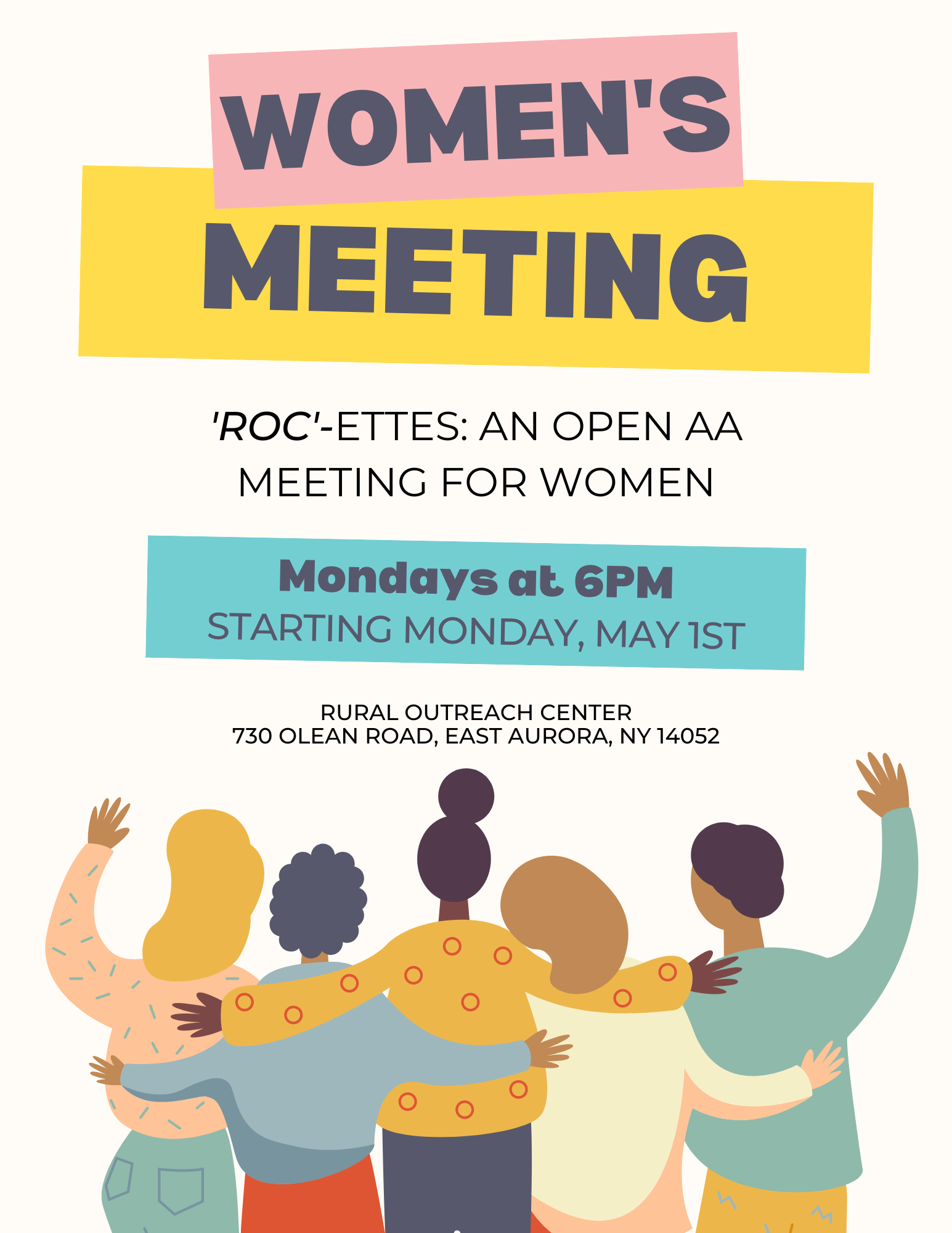 Open to the Public: Open AA Meeting for Women