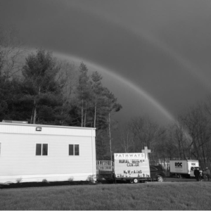 Rainbow over ROC FEMA trailer