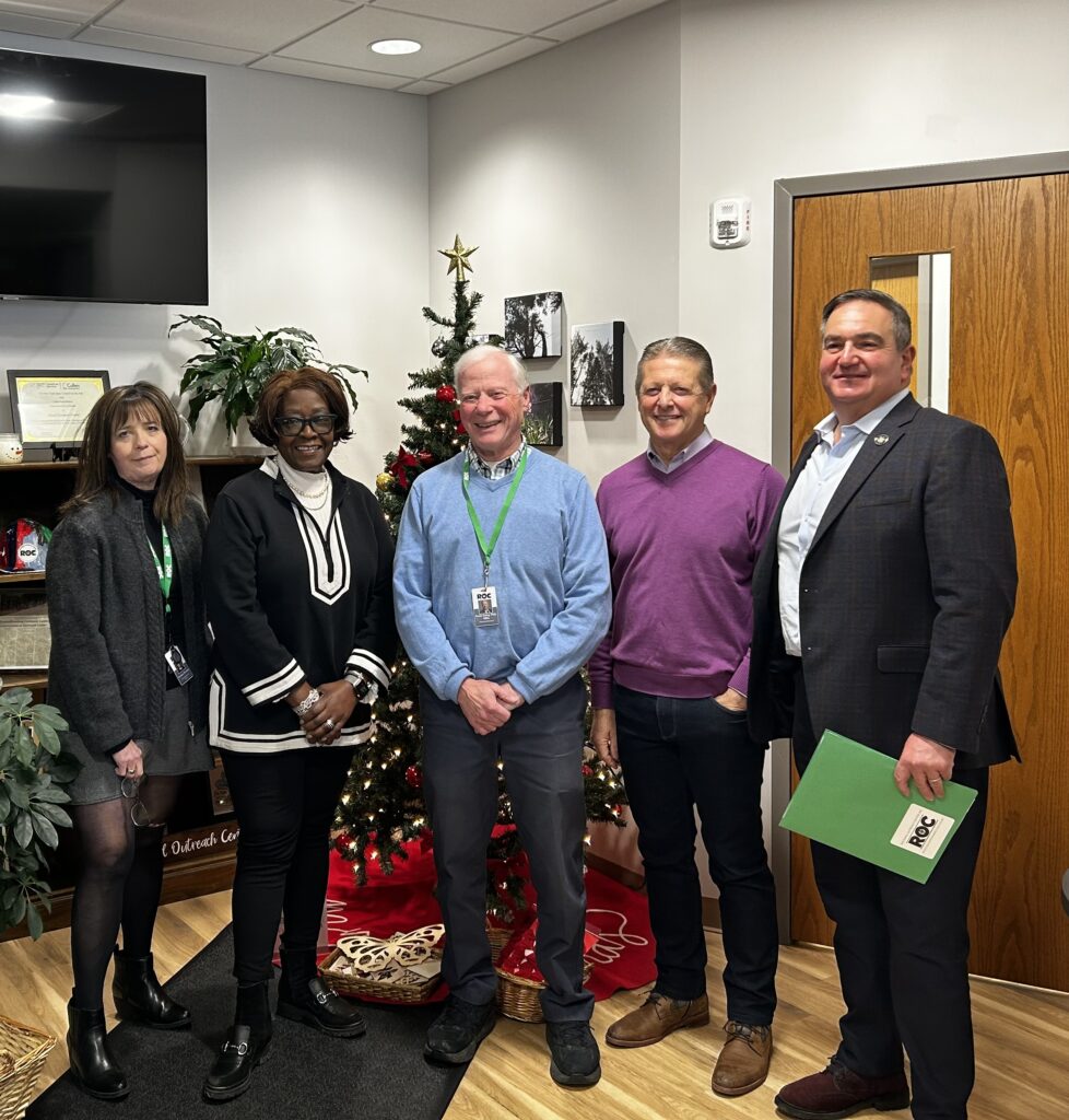 Pictured: Monique Brannon, NYS Assembly Majority Leader Crystal Peoples-Stokes, Dr. Frank Cerny, NYS State Senator Patrick Gallivan, and NYS State Senator George Borrello. 