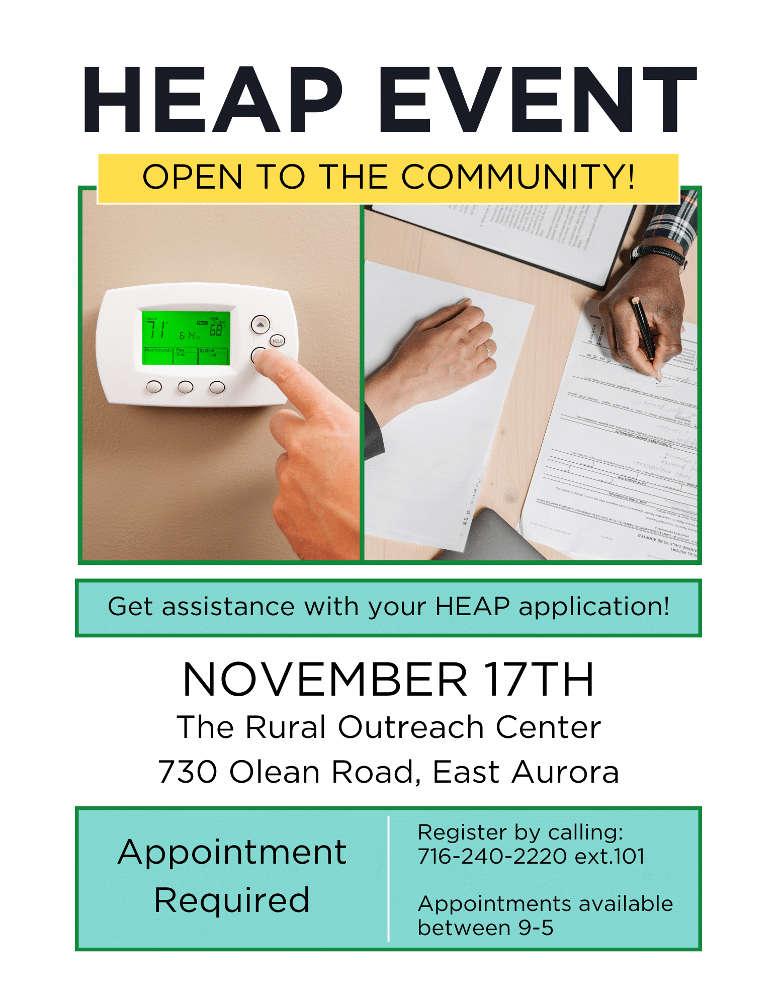 HEAP Outreach at The ROC - Open to the Community!