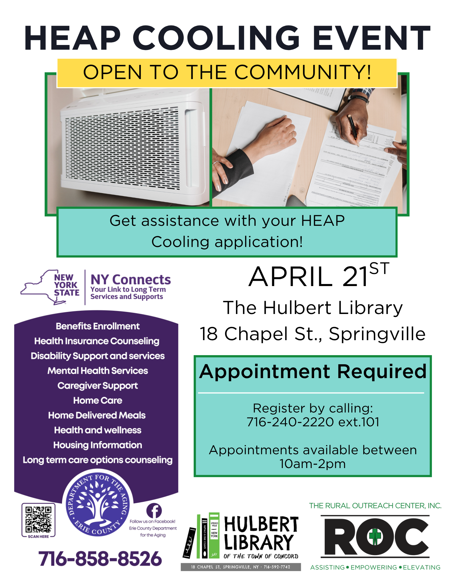 HEAP Cooling Event at the Hulbert Library