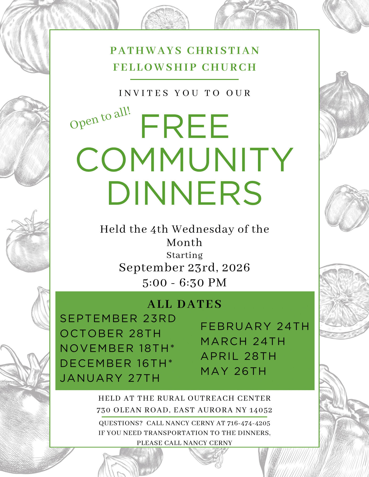 Free Community Dinner